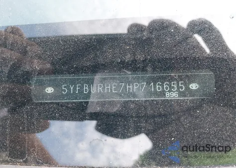 2017 Toyota Corolla Se from USA, damaged, VIN 5YFBURHE7HP716655